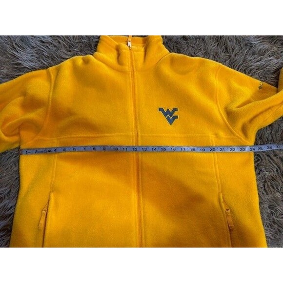 Mens LRG West Virginia University Full-Zip Fleece Jacket Columbia GOLD‎ YELLOW - Picture 8 of 11
